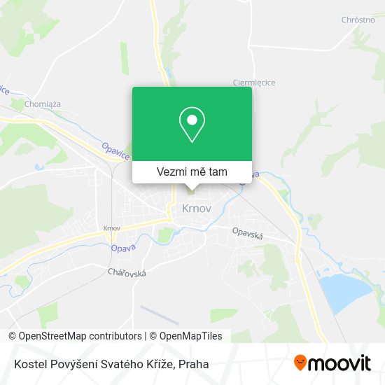 Kostel Povýšení Svatého Kříže mapa