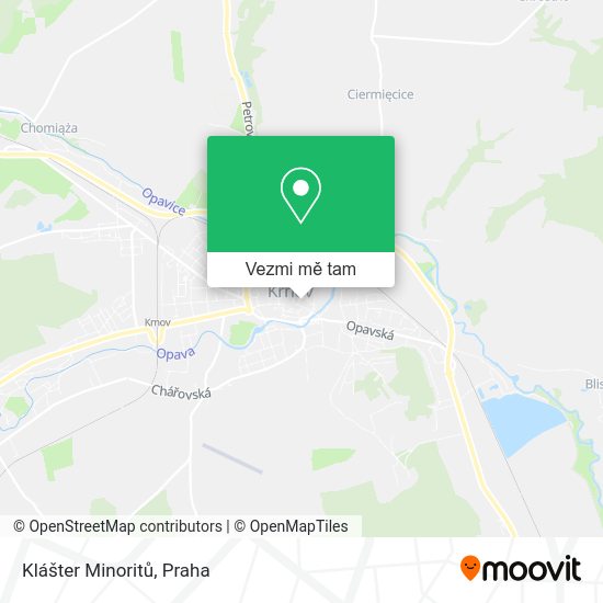 Klášter Minoritů mapa