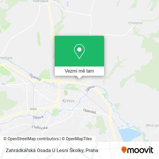 Zahrádkářská Osada U Lesní Školky mapa