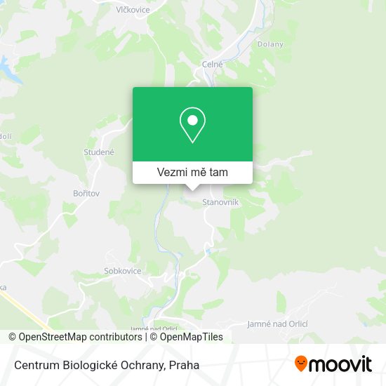 Centrum Biologické Ochrany mapa