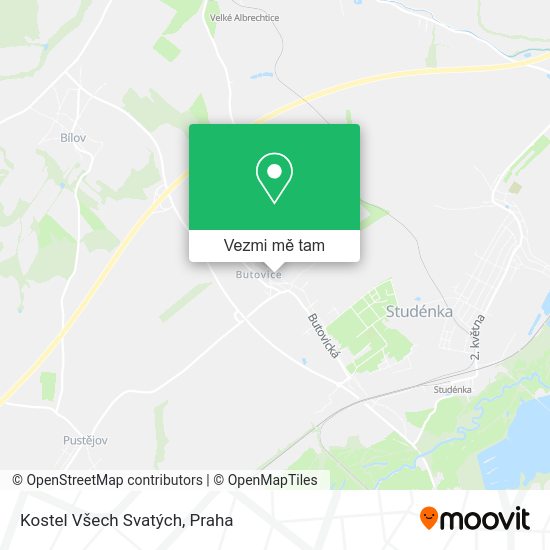 Kostel Všech Svatých mapa