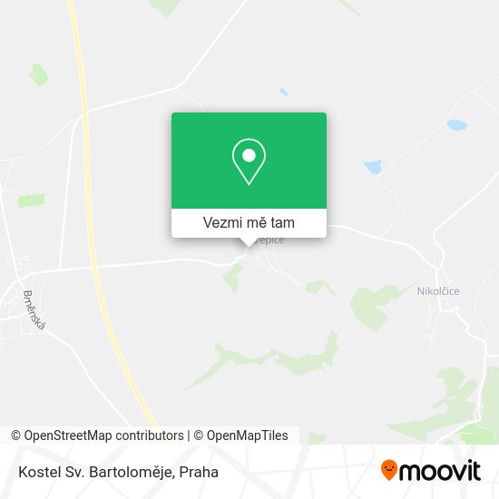 Kostel Sv. Bartoloměje mapa