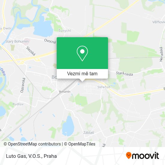 Luto Gas, V.O.S. mapa