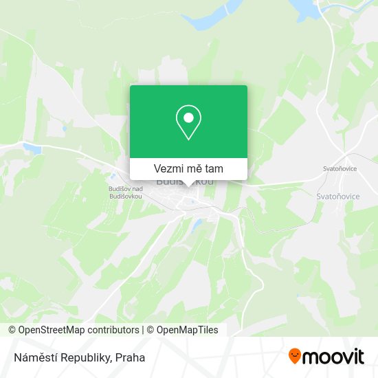Náměstí Republiky mapa