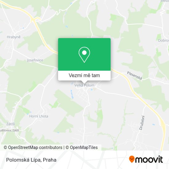 Polomská Lípa mapa