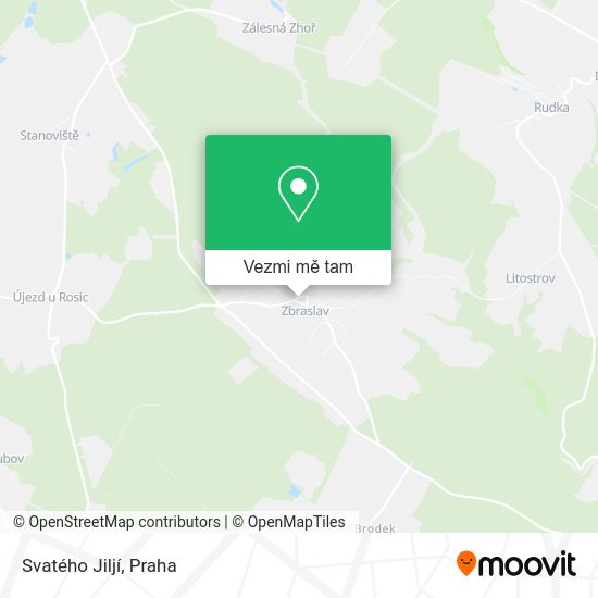 Svatého Jiljí mapa