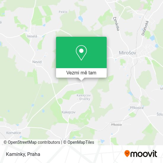 Kamínky mapa