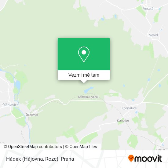 Hádek (Hájovna, Rozc) mapa