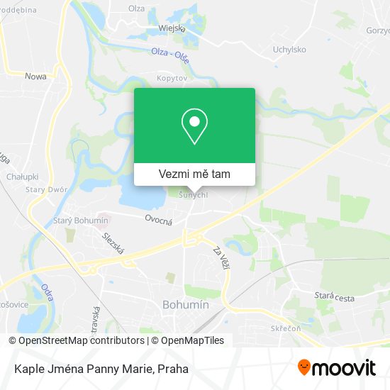 Kaple Jména Panny Marie mapa