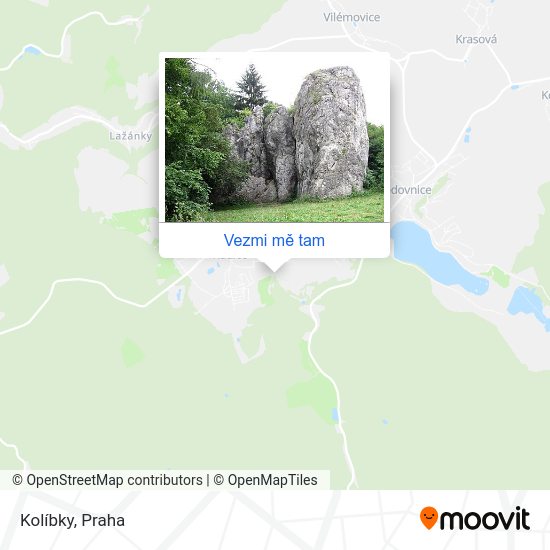 Kolíbky mapa