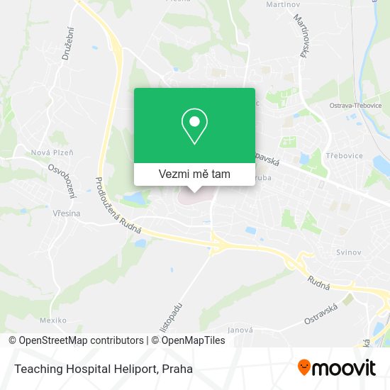 Teaching Hospital Heliport mapa