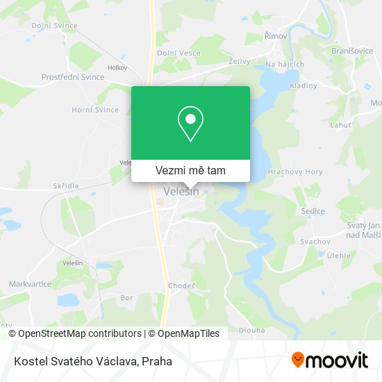 Kostel Svatého Václava mapa