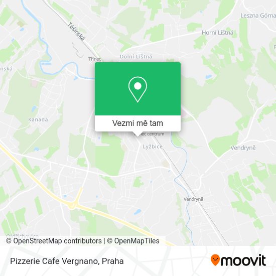 Pizzerie Cafe Vergnano mapa