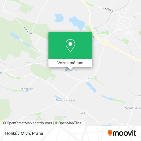 Holíkův Mlýn mapa