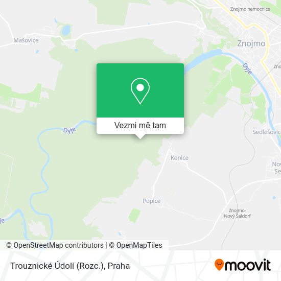 Trouznické Údolí (Rozc.) mapa