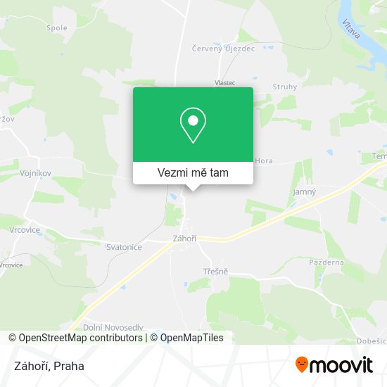 Záhoří mapa
