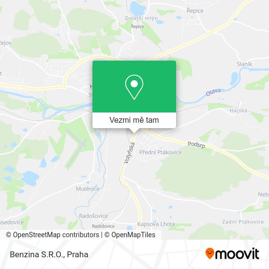 Benzina S.R.O. mapa
