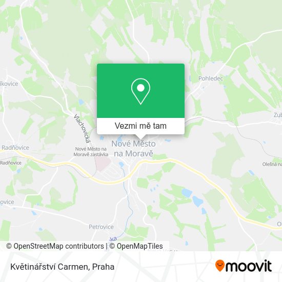 Květinářství Carmen mapa