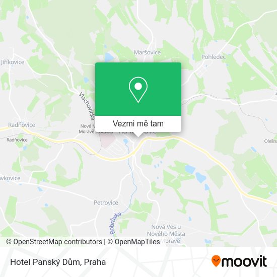 Hotel Panský Dům mapa