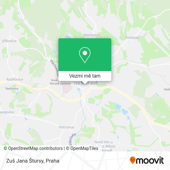 Zuš Jana Štursy mapa
