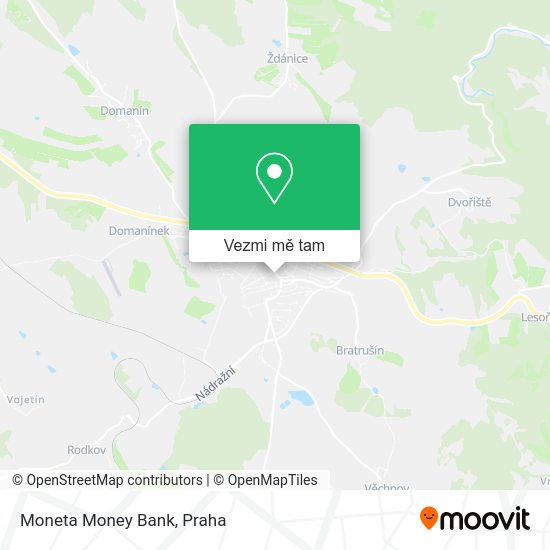Moneta Money Bank mapa
