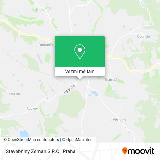 Stavebniny Zeman S.R.O. mapa