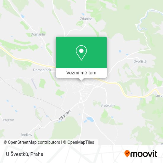 U Švestků mapa