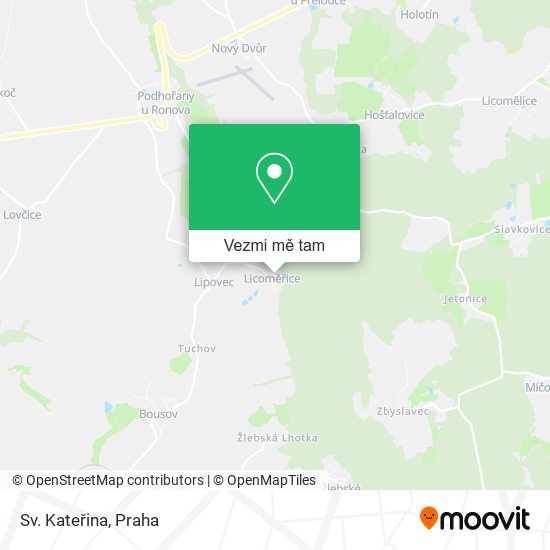 Sv. Kateřina mapa