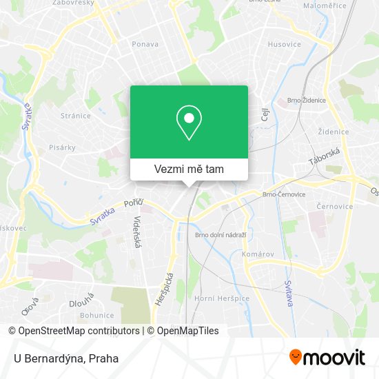 U Bernardýna mapa