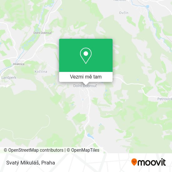 Svatý Mikuláš mapa