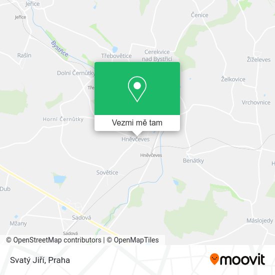 Svatý Jiří mapa