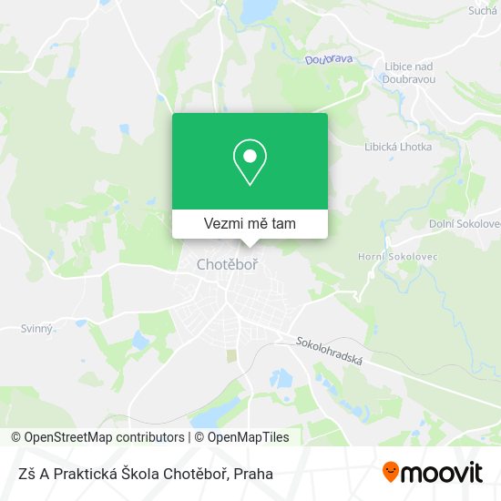 Zš A Praktická Škola Chotěboř mapa