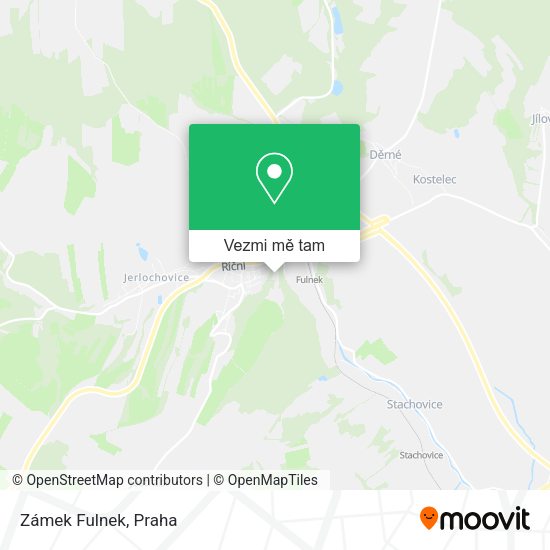 Zámek Fulnek mapa