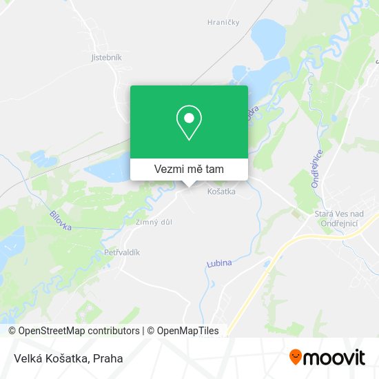 Velká Košatka mapa