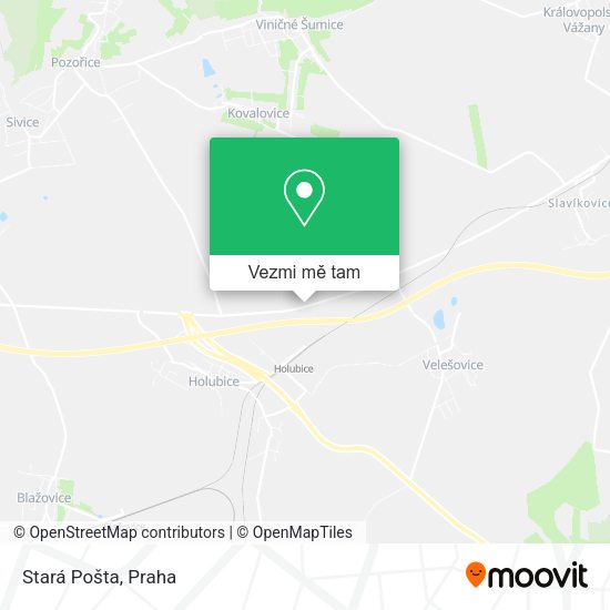 Stará Pošta mapa