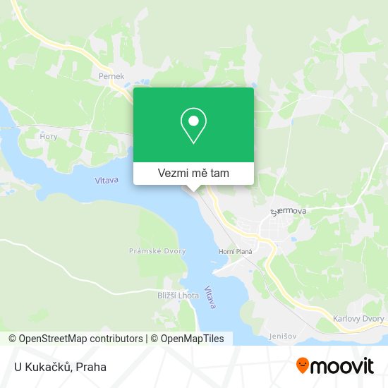 U Kukačků mapa