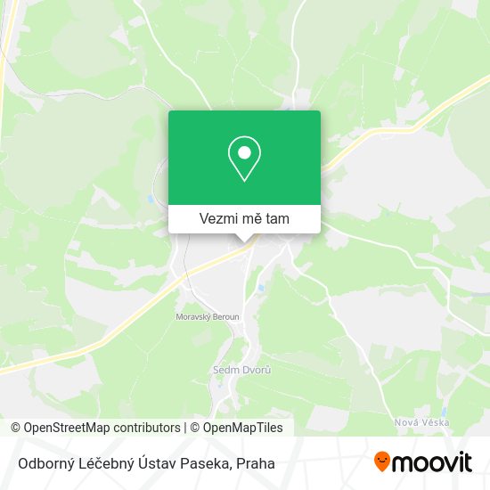 Odborný Léčebný Ústav Paseka mapa