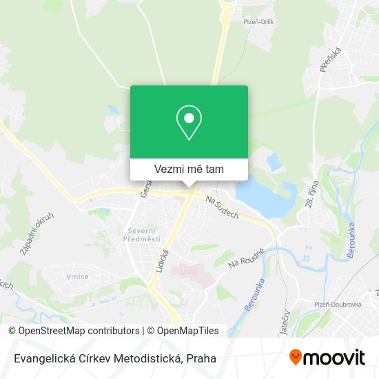 Evangelická Církev Metodistická mapa