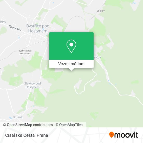 Císařská Cesta mapa