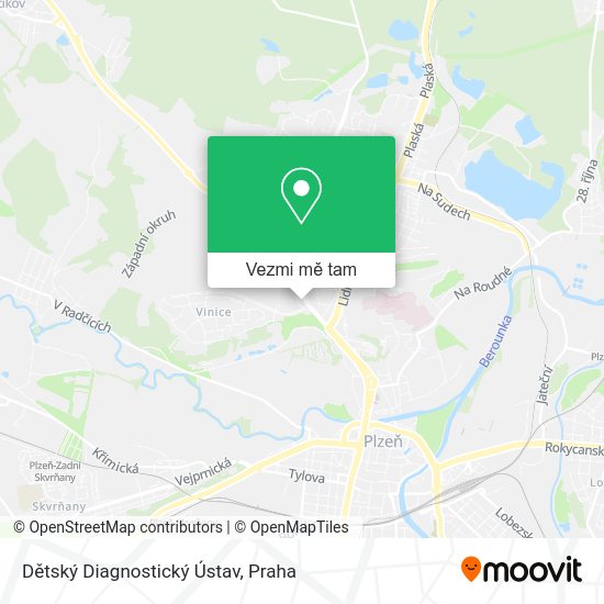 Dětský Diagnostický Ústav mapa