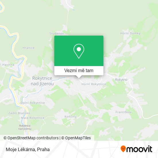 Moje Lékárna mapa