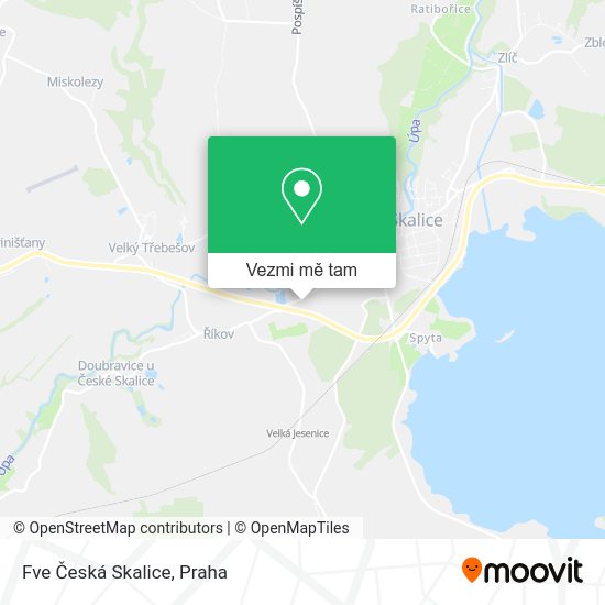 Fve Česká Skalice mapa