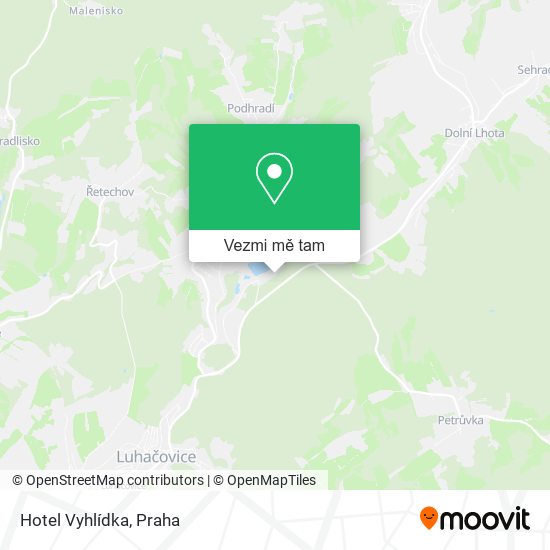 Hotel Vyhlídka mapa