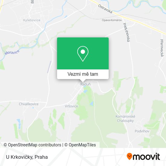 U Krkovičky mapa