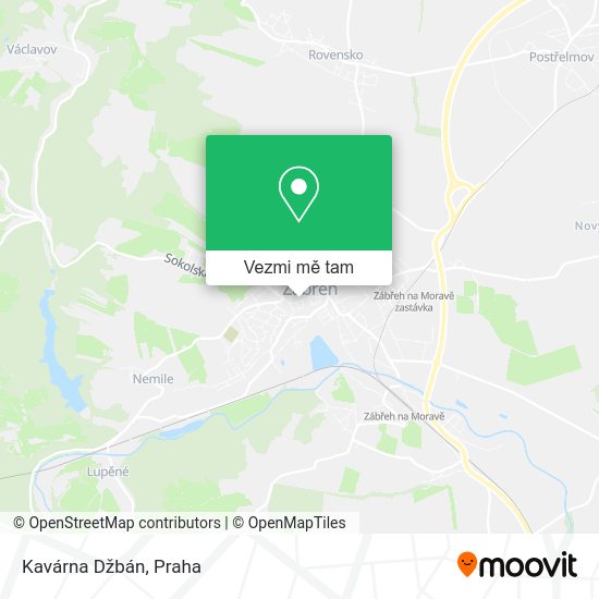 Kavárna Džbán mapa