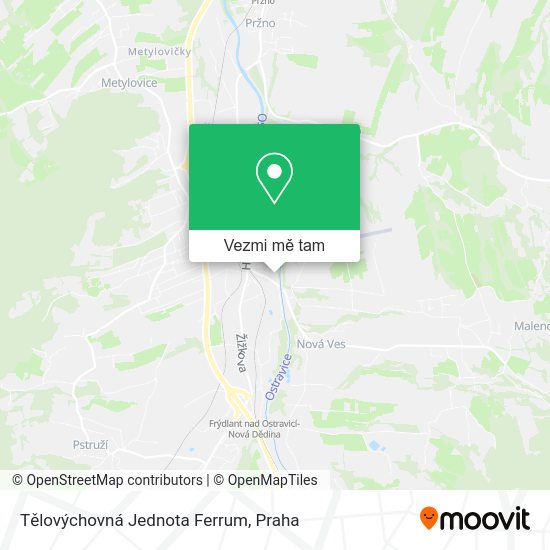 Tělovýchovná Jednota Ferrum mapa