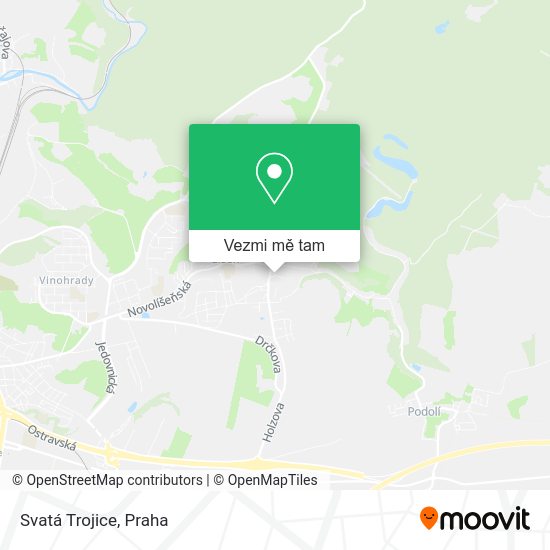 Svatá Trojice mapa