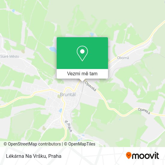 Lékárna Na Vršku mapa