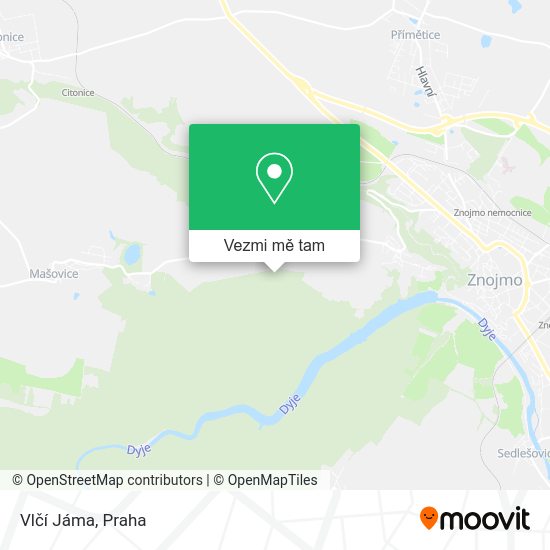 Vlčí Jáma mapa