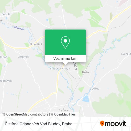 Čistírna Odpadních Vod Bludov mapa